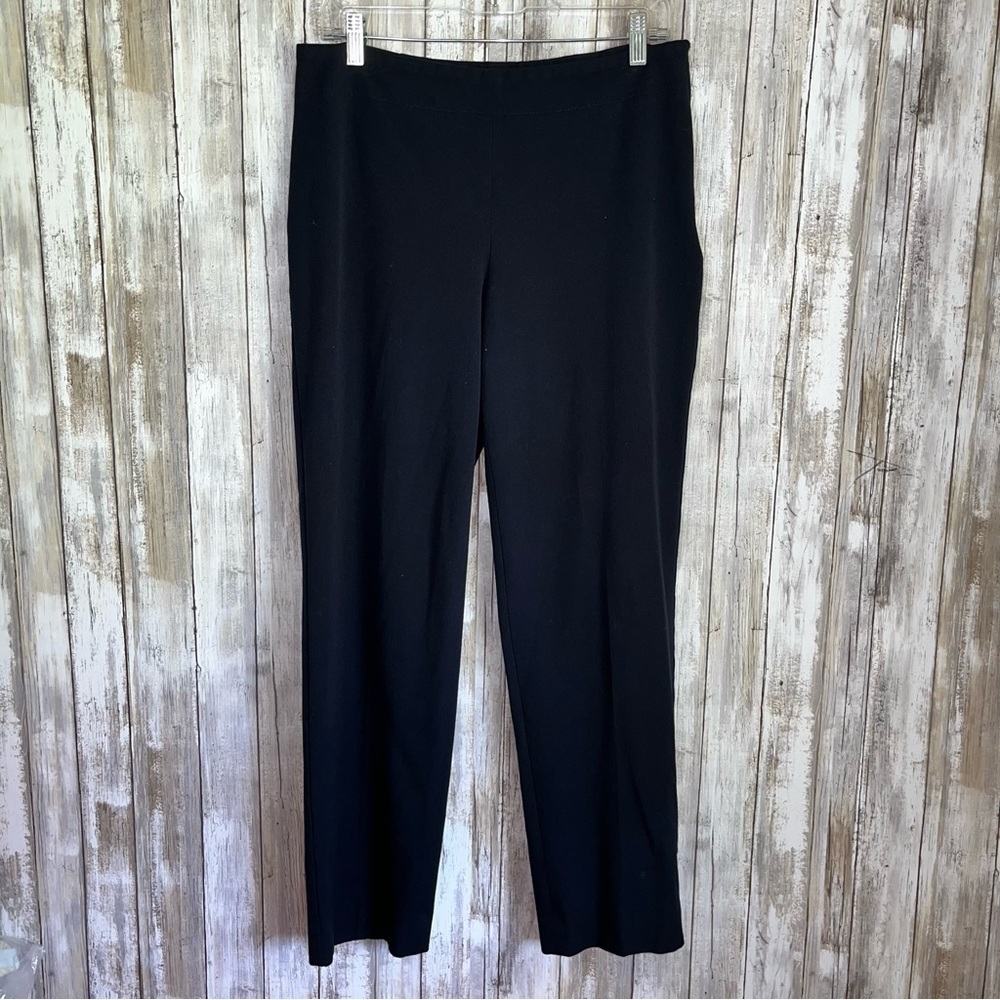 Talbots Black Heritage Side Zip Straight Leg Pants - Picture 2 of 7